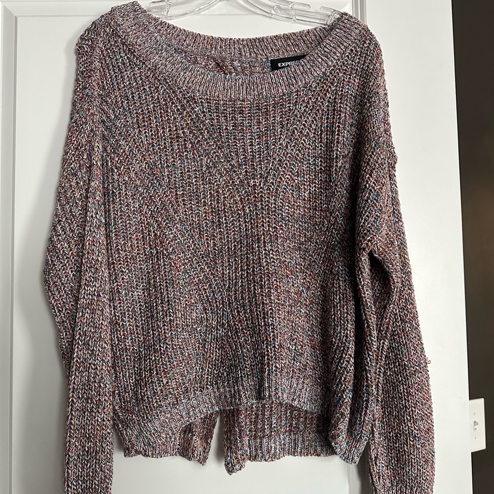 Express Multicolor Knit Sweater